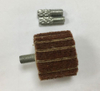 Non-Woven Abrasives Mounted Flap Wheel, Aluminum Oxide A, 1-1/2" Diameter x 3/4" Length, 1/4" Shank, 15000 Max RPM, 100 Grit